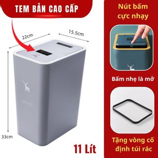 Thùng Rác Có Nắp Đựng Rác Thông Minh văn phòng nắp lật nhà bếp phòng khách nhà vệ sinh kèm mua thêm túi rác