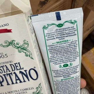 THANH LÝ Kem đánh răng capitano thương hiệu nước Ý có từ lâu đời , bản dupe Mavis Date code