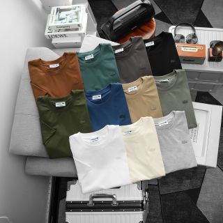 Áo thun nam. Chất vải cotton 4 chiều mịn mướt.  Logo sắc nét xịn xò.