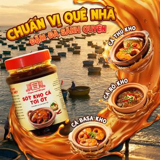 Sốt kho cá tỏi ớt Làng Chài Xưa 280g chuẩn vị cá kho thơm ngon tròn vị như kho thủ công - kho được 1.5kg cá