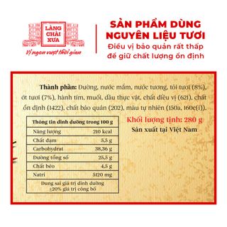 Sốt kho cá tỏi ớt Làng Chài Xưa 280g chuẩn vị cá kho thơm ngon tròn vị như kho thủ công - kho được 1.5kg cá