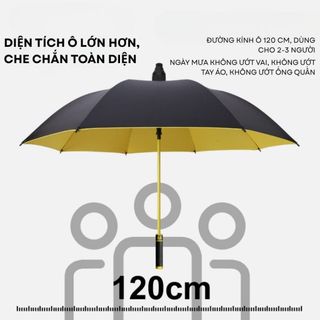 Ô che nắng cỡ lớn chống tia UV thiết kế 2 lớp cán dài có bọc ,Vỏ rút ngăn nước tràn ra Xe Ô Tô