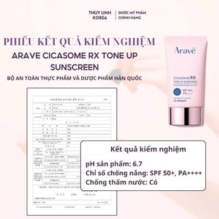 THANH LÝ Kem chống nắng nâng tone Arave  Hàng nhập khẩu chính ngạch date 2027 Giá bán mới 1tr2 1 hộp