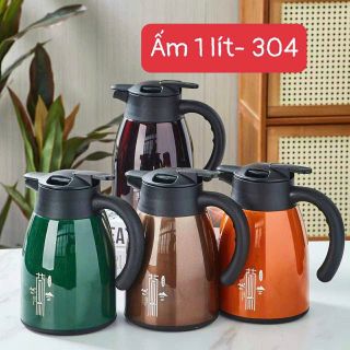 ẤGN Ấm Đựng nước inox WYK-SX1.6l - 304 lít quai nhựa (THÙNG 18C) KT61*32*51