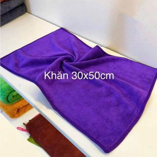 Sét 5 Khăn Lau Đa Năng Hannoitex Chất Microfiber 30*50cm