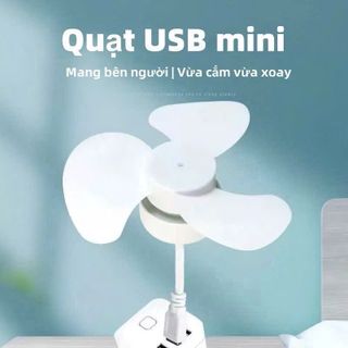 QUẠT MINI CẮM CỔNG USB - XOAY 360 ĐỘ