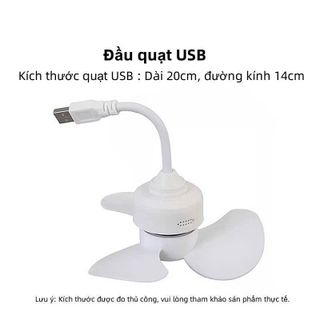QUẠT MINI CẮM CỔNG USB - XOAY 360 ĐỘ