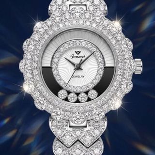 ĐỒNG HỒ NỮ CHÍNH NGẠCH FUNMEI F2128 ĐÁ CZ XOAY FULLBOX HOÁ ĐƠN