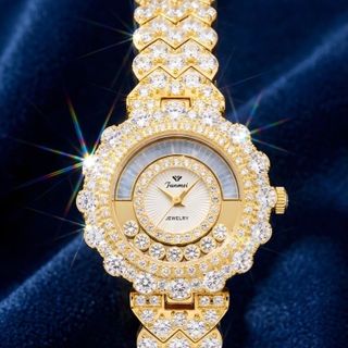 ĐỒNG HỒ NỮ CHÍNH NGẠCH FUNMEI F2128 ĐÁ CZ XOAY FULLBOX HOÁ ĐƠN