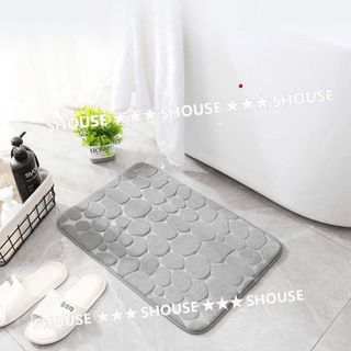 Thảm chùi chân trải sàn phòng tắm KR02 Shouse phòng khách lau chân nhà bếp thấm hút nước đế chống trơn trượt