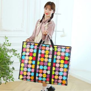 Túi Bạt Siêu To đựng đồ quần áo vải cỡ lớn có khóa kéo và quai bền chắc chắn