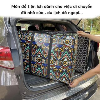 Túi Bạt Siêu To đựng đồ quần áo vải cỡ lớn có khóa kéo và quai bền chắc chắn