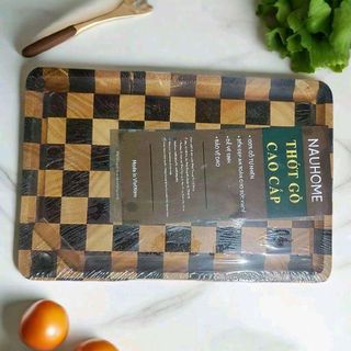 THỚT GỖ CAO CẤP CARO 30 X 20 X 2cm Chất Liệu Gỗ Cao Cấp Độ Bền Tốt Thích Hợp Trang Trí