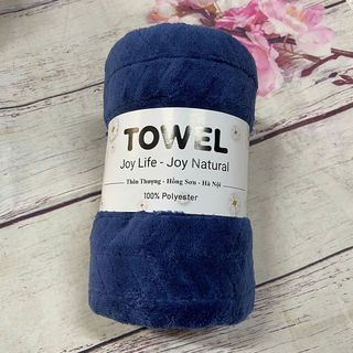 Khăn Tắm Lông Cừu Hanoitex 70*140cm Họa Tiết Xương Cá Siêu Mềm Mại, Siêu Thấm Hút