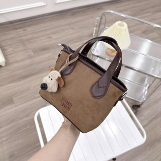 Túi xách nữ thời trang đeo chéo, kẹp nách Chi0 da lộn kèm móc treo hàng hottrend thu đông K797