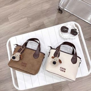 Túi xách nữ thời trang đeo chéo, kẹp nách Chi0 da lộn kèm móc treo hàng hottrend thu đông K797