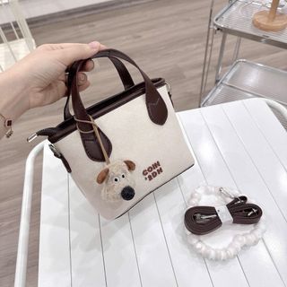 Túi xách nữ thời trang đeo chéo, kẹp nách Chi0 da lộn kèm móc treo hàng hottrend thu đông K797