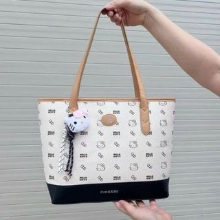 [Tặng móc khóa] Túi xách nữ kẹp nách sz 30 cm họa tiết xinh xắn tặng kèm móc khóa mèo K762