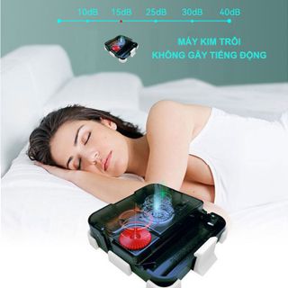 Đồng hồ treo tường trang trí nghệ thuật EA01 kim trôi không gây tiếng động decor cho phòng khách