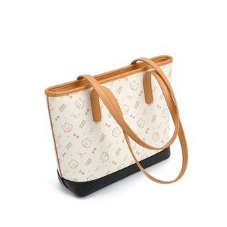 [Tặng móc khóa] Túi xách nữ kẹp nách sz 30 cm họa tiết xinh xắn tặng kèm móc khóa mèo K762