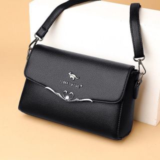 Túi xách nữ kẹp nách đeo chéo da gạo nhiều ngăn khoá chuột dễ thương K488