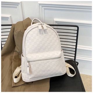 Balo Quai To đi học, ba lô đi chơi cỡ lớn da gạo ô vuông để vừa giấy a4,laptop 14inch k481