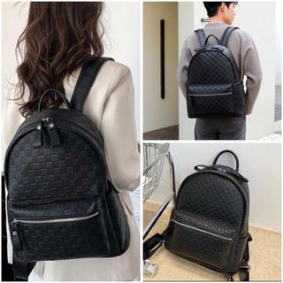 Balo Quai To đi học, ba lô đi chơi cỡ lớn da gạo ô vuông để vừa giấy a4,laptop 14inch k481