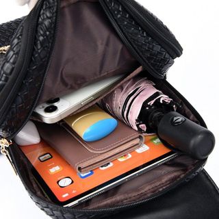 Ba lô đi học, balo đi chơi da vân cá khóa xoay 2 ngăn K706