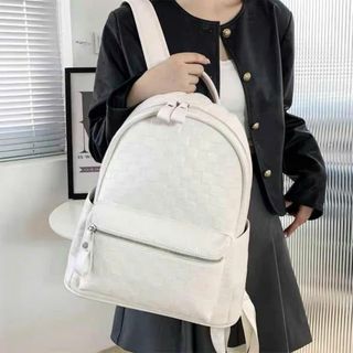 Balo Quai To đi học, ba lô đi chơi cỡ lớn da gạo ô vuông để vừa giấy a4,laptop 14inch k481