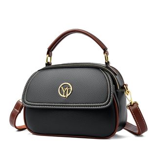 Túi xách nữ kẹp nách đeo chéo da gạo 3 ngăn có tay xách K345