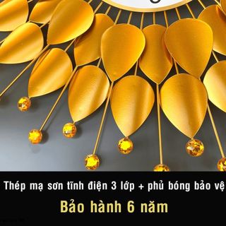 Đồng Hồ Trang Trí Treo Tường Kim Trôi Shouse DC666 kích thước cỡ lơn phù hợp cho phòng khách phòng ăn