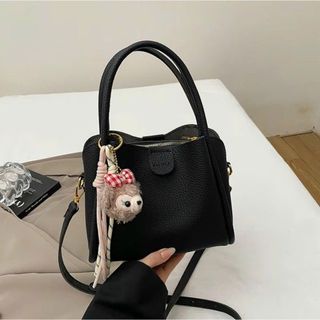 [Tặng móc khóa gấu] Túi xách nữ kẹp nách đeo chéo da gạo PU 2 quai tặng kèm móc treo gấu xinh xắn K758