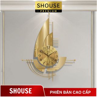 Đồng hồ treo tường trang trí nghệ thuật A209 Shouse kim trôi quà tặng tân gia nhà mới ý nghĩa