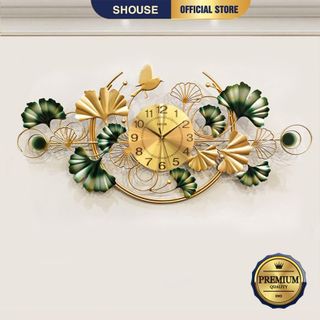 Đồng Hồ Treo Tường trang trí Decor Shouse DC132 quartz phù hợp cho phòng khách cỡ lớn quà tặng tân gia nhà mới