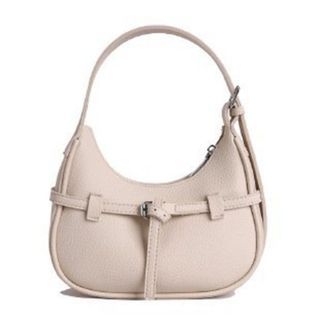 Túi xách nữ kẹp nách đeo chéo dáng thuyền da gạo có dải thắt độc đáo K756