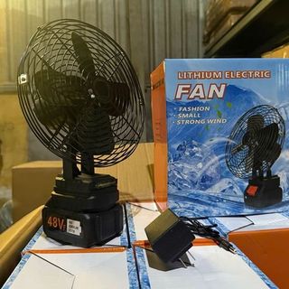 Quạt tích điện LITHIUM FAN kèm chân pin (KHÔNG XOAY)