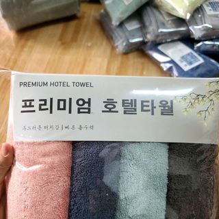 Set 4 Khăn Lau Đầu, Khăn Gội 40x80cm 100% cotton (NEW)