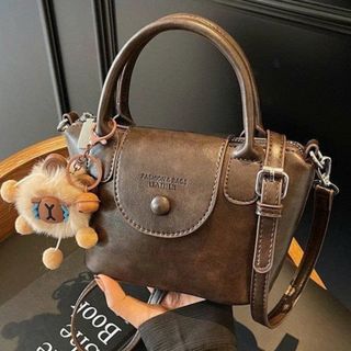 [Tặng gấu] Túi xách nữ kẹp nách đeo chéo da PU dày, mịn sz 20cm tặng kèm móc treo gấu bông K753