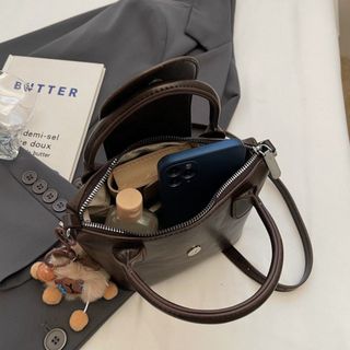 [Tặng gấu] Túi xách nữ kẹp nách đeo chéo da PU dày, mịn sz 20cm tặng kèm móc treo gấu bông K753