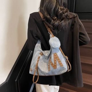 Túi xách nữ kẹp nách đeo chéo kết hợp thành ba lô cá tính phối bò K685