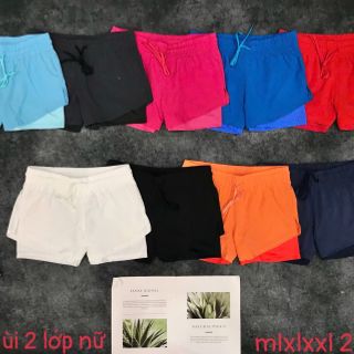 Quần đùi 2 lớp nữ lót dài sỉ ib