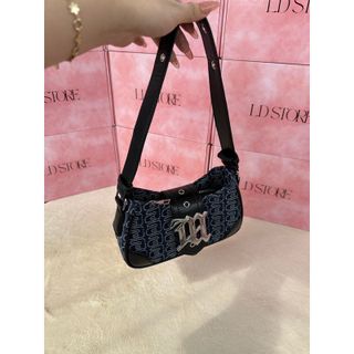 Túi xách nữ kẹp nách đeo chéo vải bò họa tiết chữ M cao cấp K440