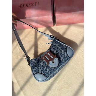 Túi xách nữ kẹp nách đeo chéo vải bò họa tiết chữ M cao cấp K440