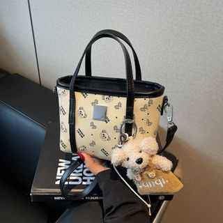[Tặng gấu treo] Túi xách nữ kẹp nách đeo chéo họa tiết gấu dễ thương sz 20cm tặng kèm móc treo cún K745
