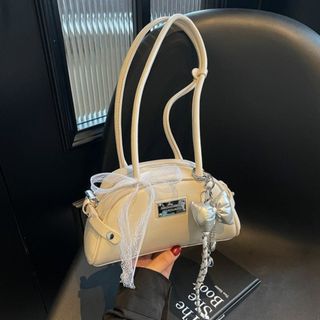 [TẶNG CHARM] Túi xách nữ kẹp nách đeo chéo kẹp nách hai quai dáng thuyền tặng kèm dây nơ xinh xắn K779