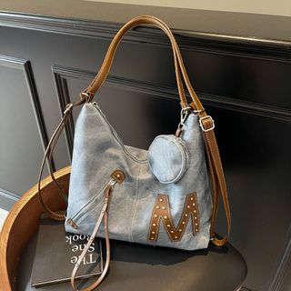 Túi xách nữ, túi đeo chéo kết hợp thành ba lô cá tính phối bò K685
