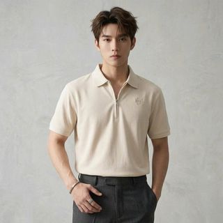 POLO NAM KHÓA KÉO. Chất vải Double Face cao cấp – mềm mịn, thoáng mát, giữ form cực tốt.