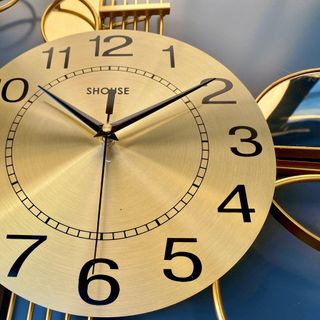 Đồng hồ treo tường Shouse A208 trang trí nghệ thuật kim trôi không gây tiếng động sang trọng hiện đại