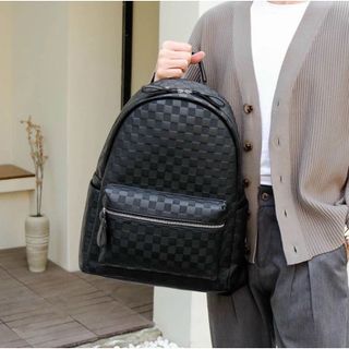 Balo đi chơi, ba lô đi học cỡ lớn họa tiết in ô đựng vừa giấy A4 , sách vở K444