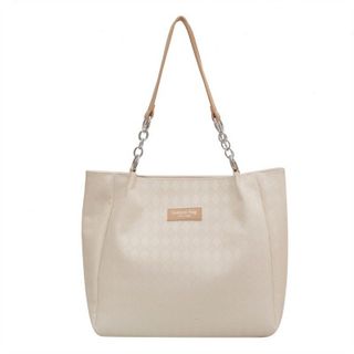 Túi xách nữ kẹp nách đeo chéo công sở dập vân ô trám quai xích K205